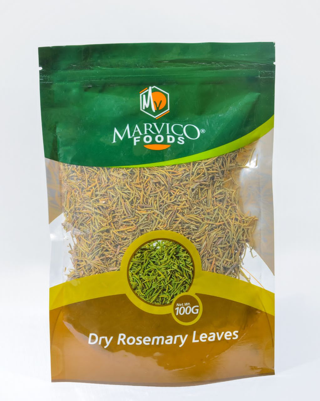 Akwụkwọ Rosemary kpọrọ nkụ (obere akpa)